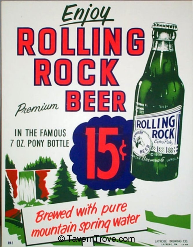 Rolling Rock Beer tacker