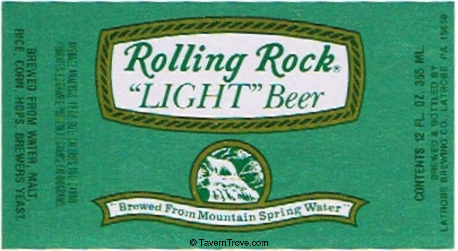 Rolling Rock Light Beer 