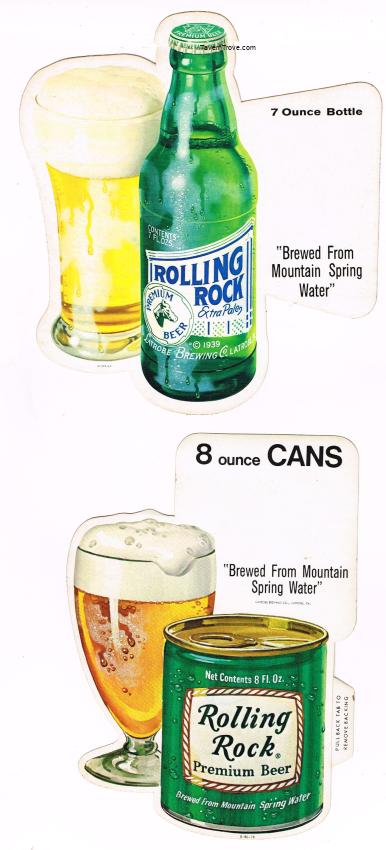 Rolling Rock Beer Lot of Two