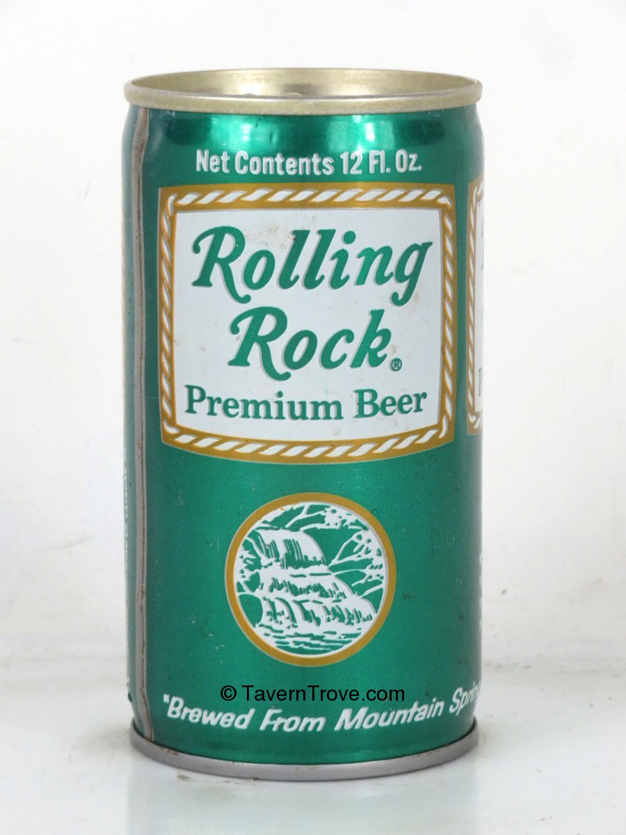 Item 83454 1974 Rolling Rock Premium Beer Tab Top Can T11619