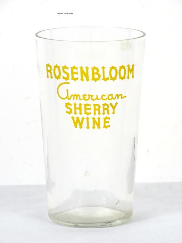Rosenbloom Sherry Wine 3¾ inch Tasting Glass Creston California