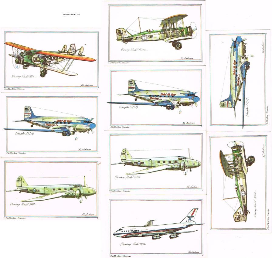 Roy Anderson Airplanes Lot of 9