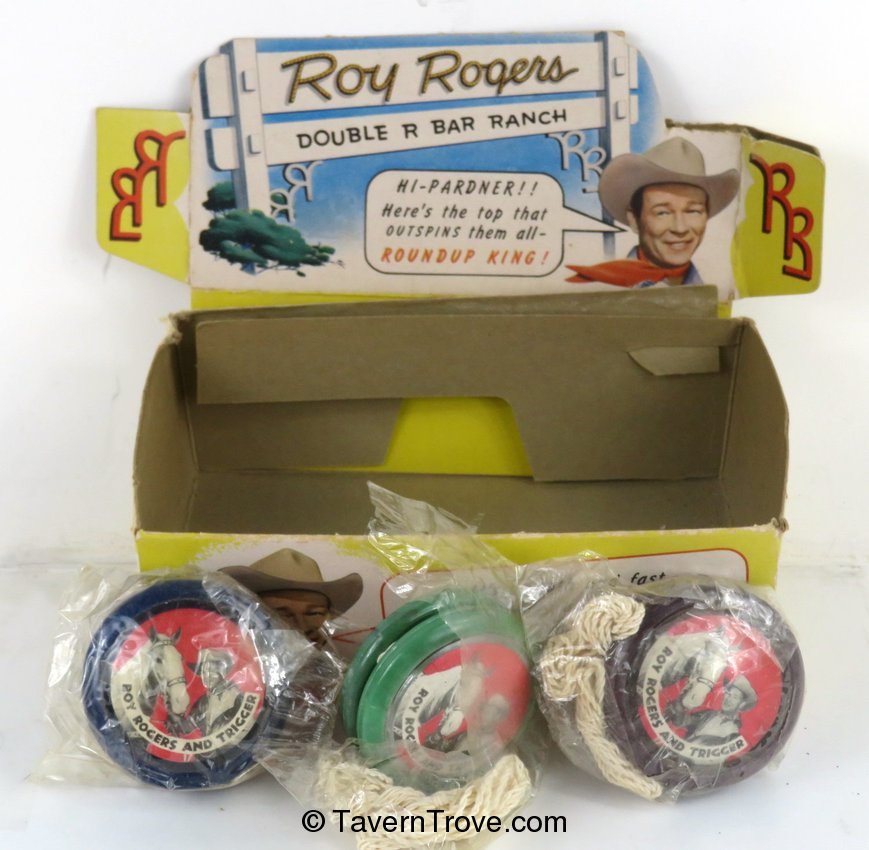 Roy Rogers Yo-Yo Display w/3 Yoyos