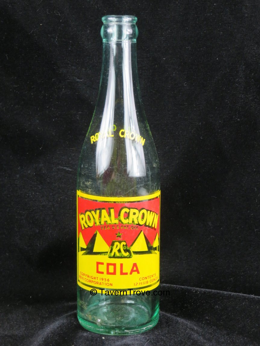 Item 99353 1950 Royal Crown Cola Knoxville Tennessee ACL Bottle