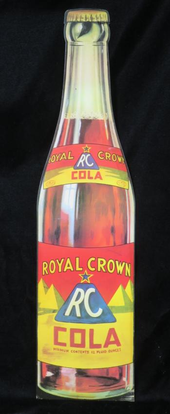 Royal Crown RC Cola Die Cut Bottle