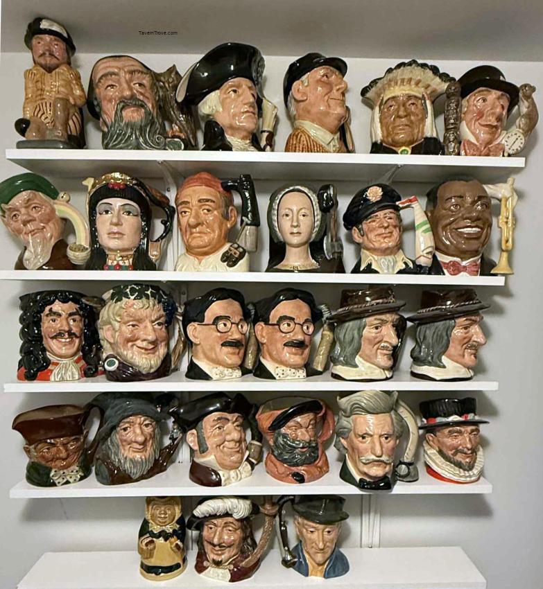Royal Doulton/Wood & Sons Large Toby Character Mugs Lot of 27