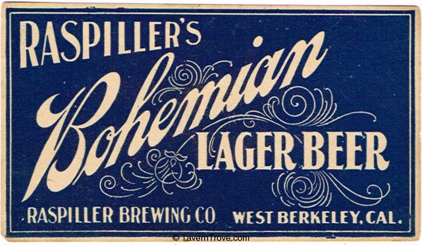 Raspiller's Bohemian Lager Beer