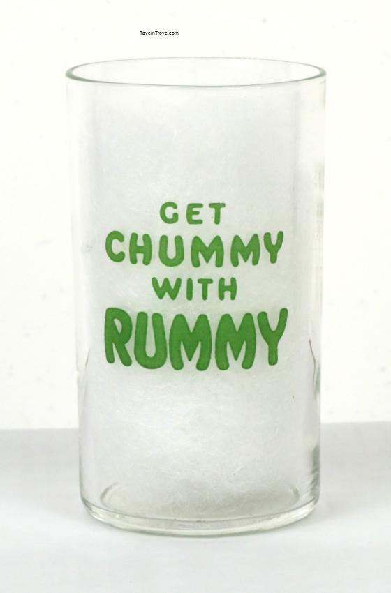 Rummy Grapefruit Soda 4 inch ACL Glass