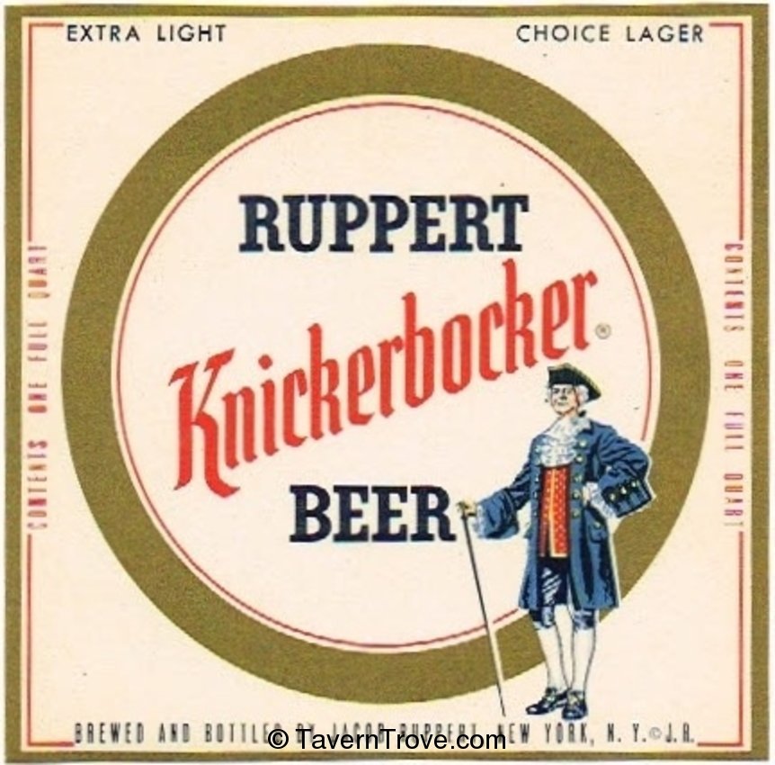 Ruppert Knickerbocker Beer 