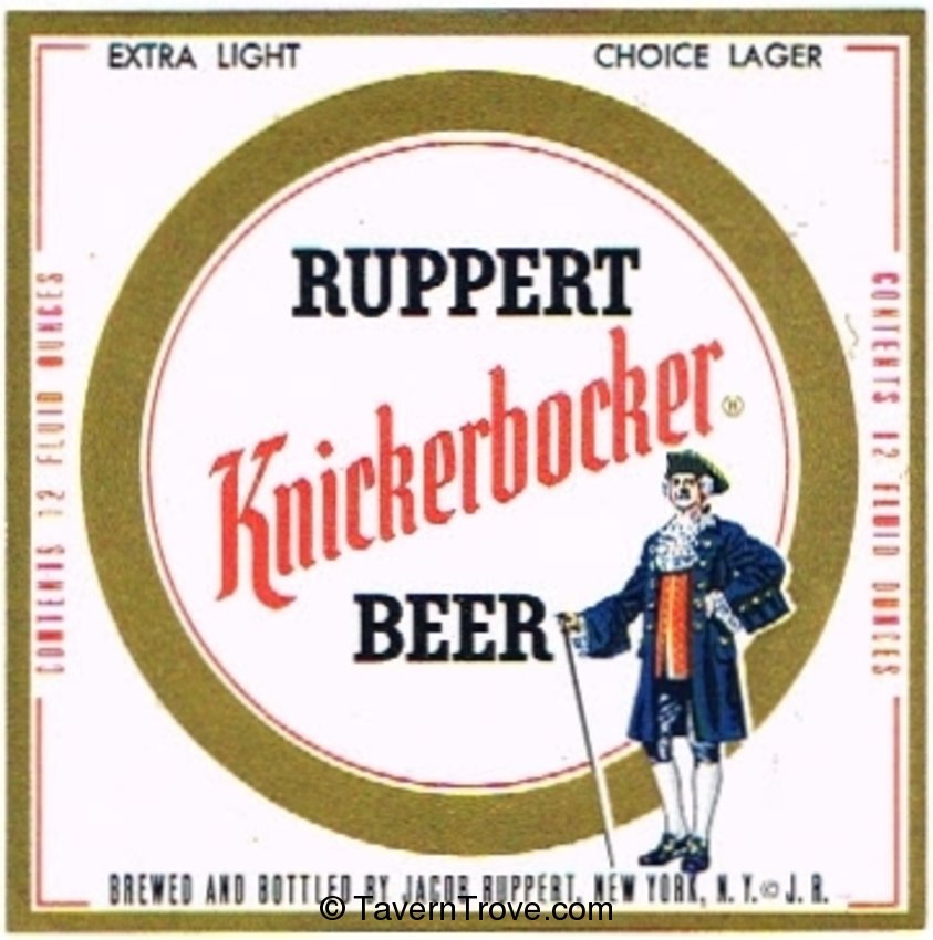 Ruppert Knickerbocker Beer 