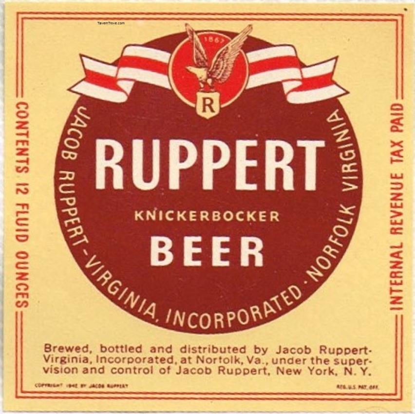 Ruppert Knickerbocker Beer