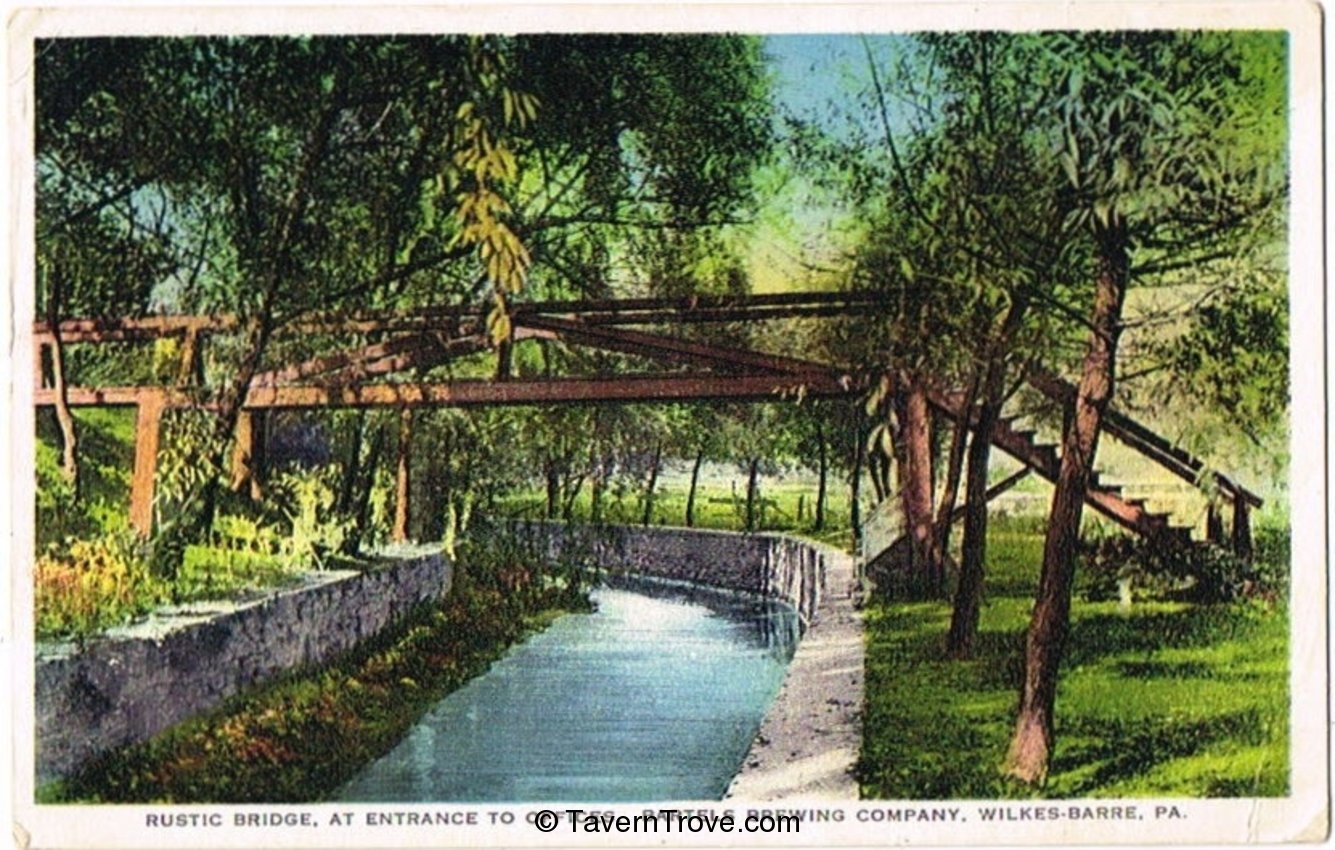 Rustic Bridge At Entrance To Offices