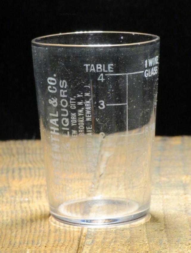 S Rosenthal & Co Etched Shot Glass Brooklyn New York