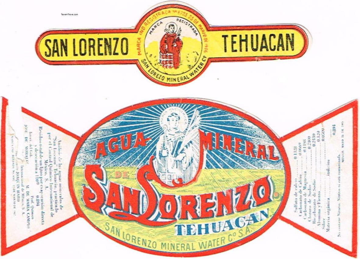 San Lorenzo Mineral Water Tehuacan Mexico