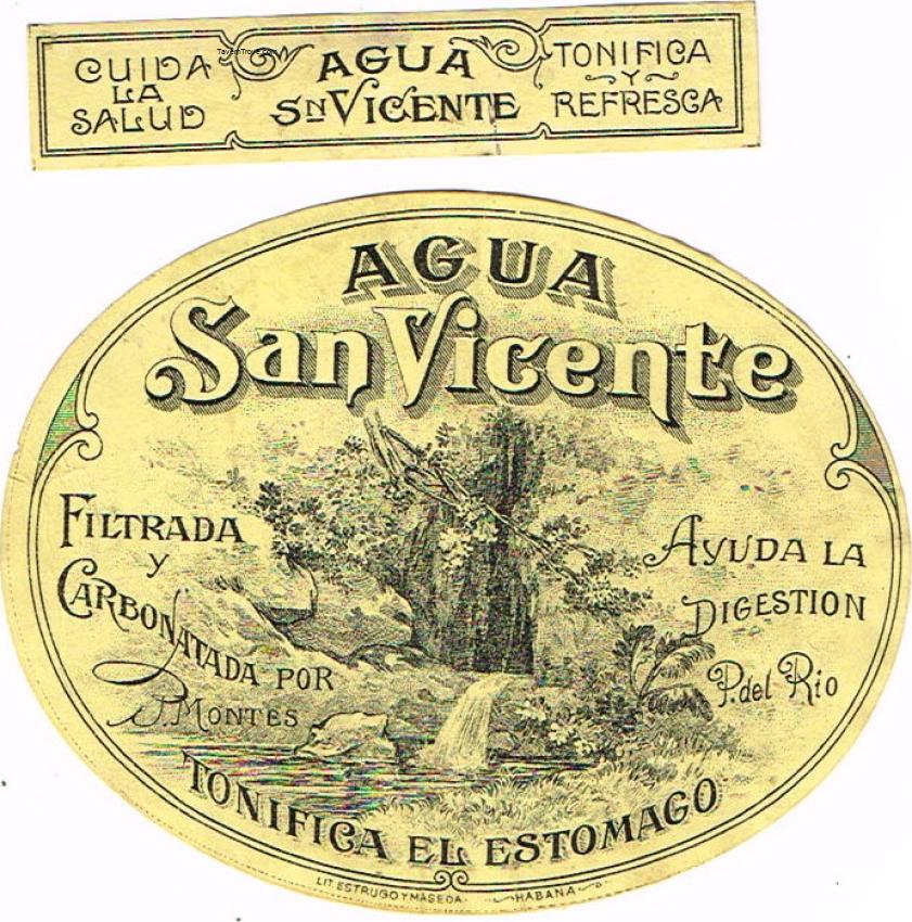 San Vicente Mineral Water Havana Cuba