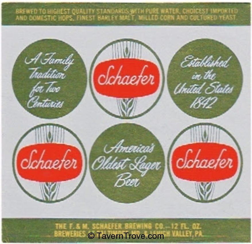 Schaefer Beer 