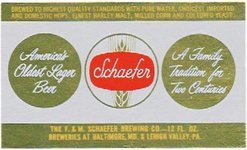 Schaefer Beer 