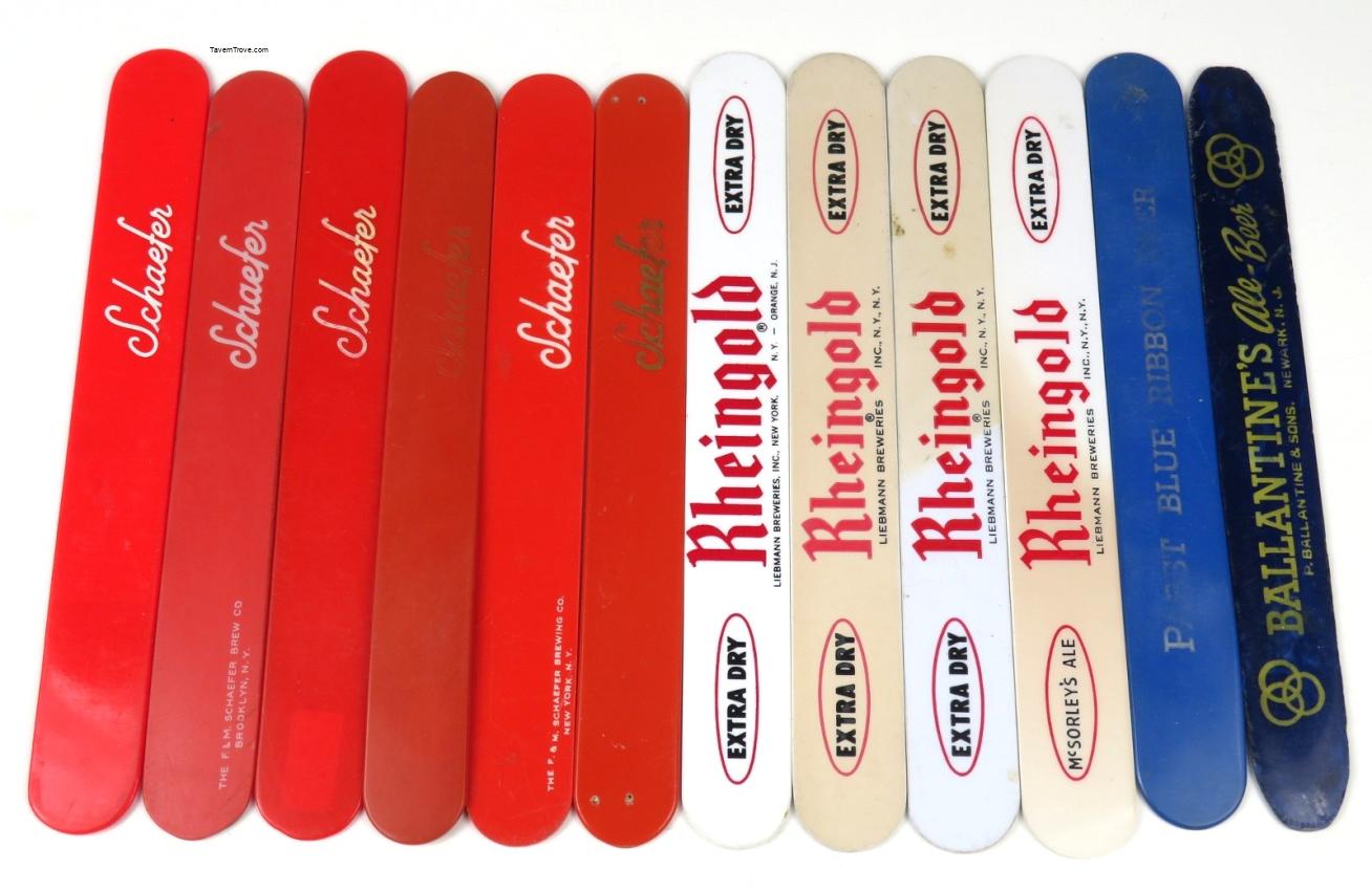 Schaefer Rheingold Ballantine Pabst Foam Scrapers Lot of TWELVE