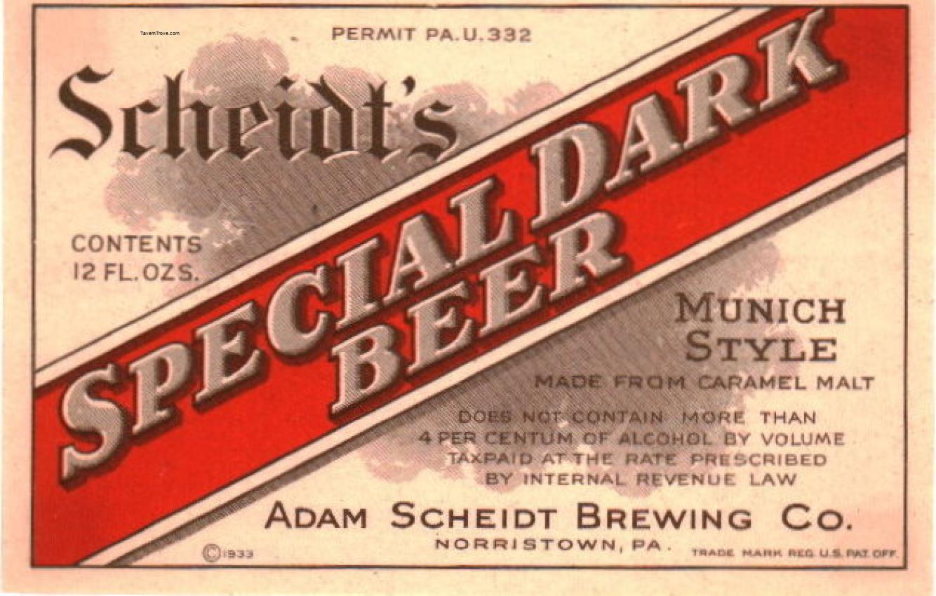 Scheidt's Special Dark Beer