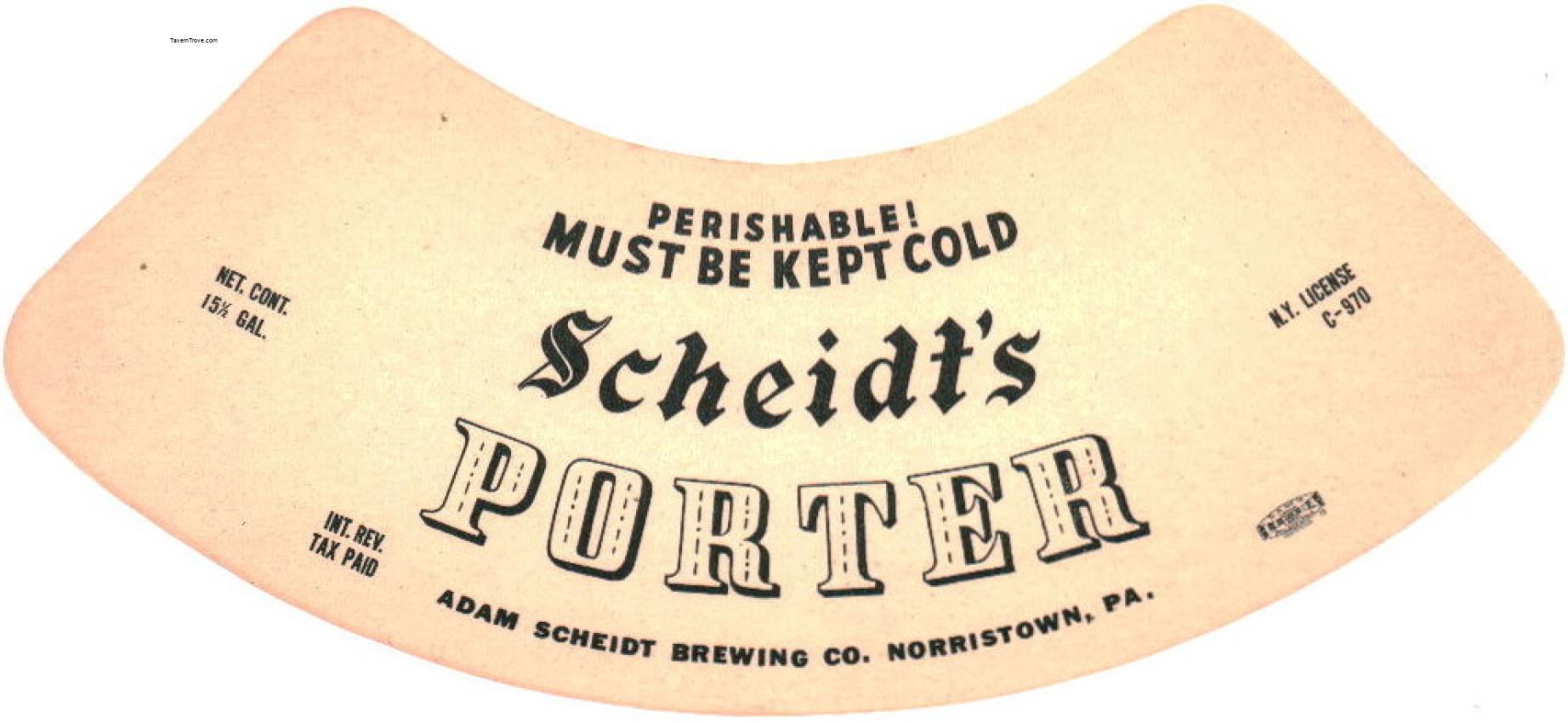 Scheidt's Valley Forge Porter