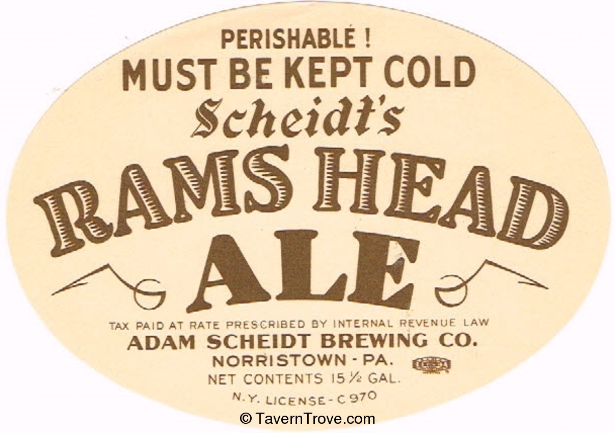 Scheidt's Rams Head Ale