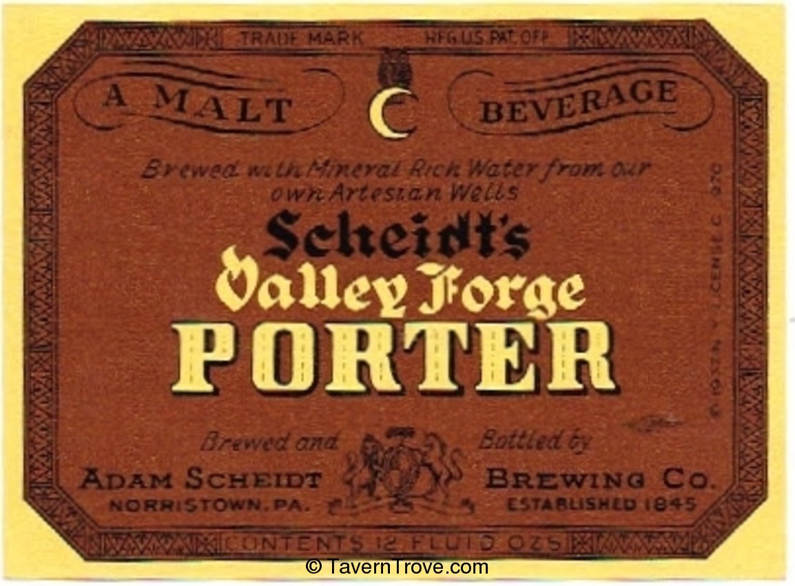 Scheidt's Valley Forge Porter 