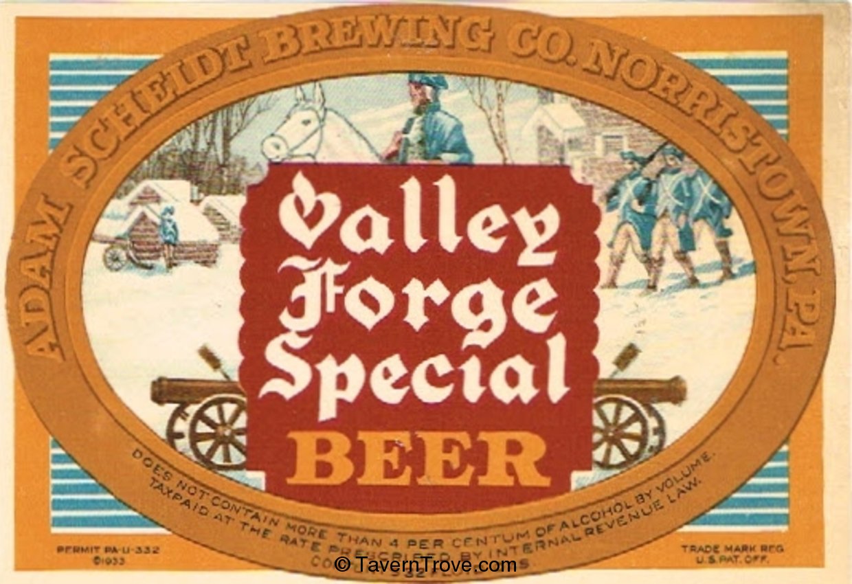 Scheidt's Valley Forge Special Beer