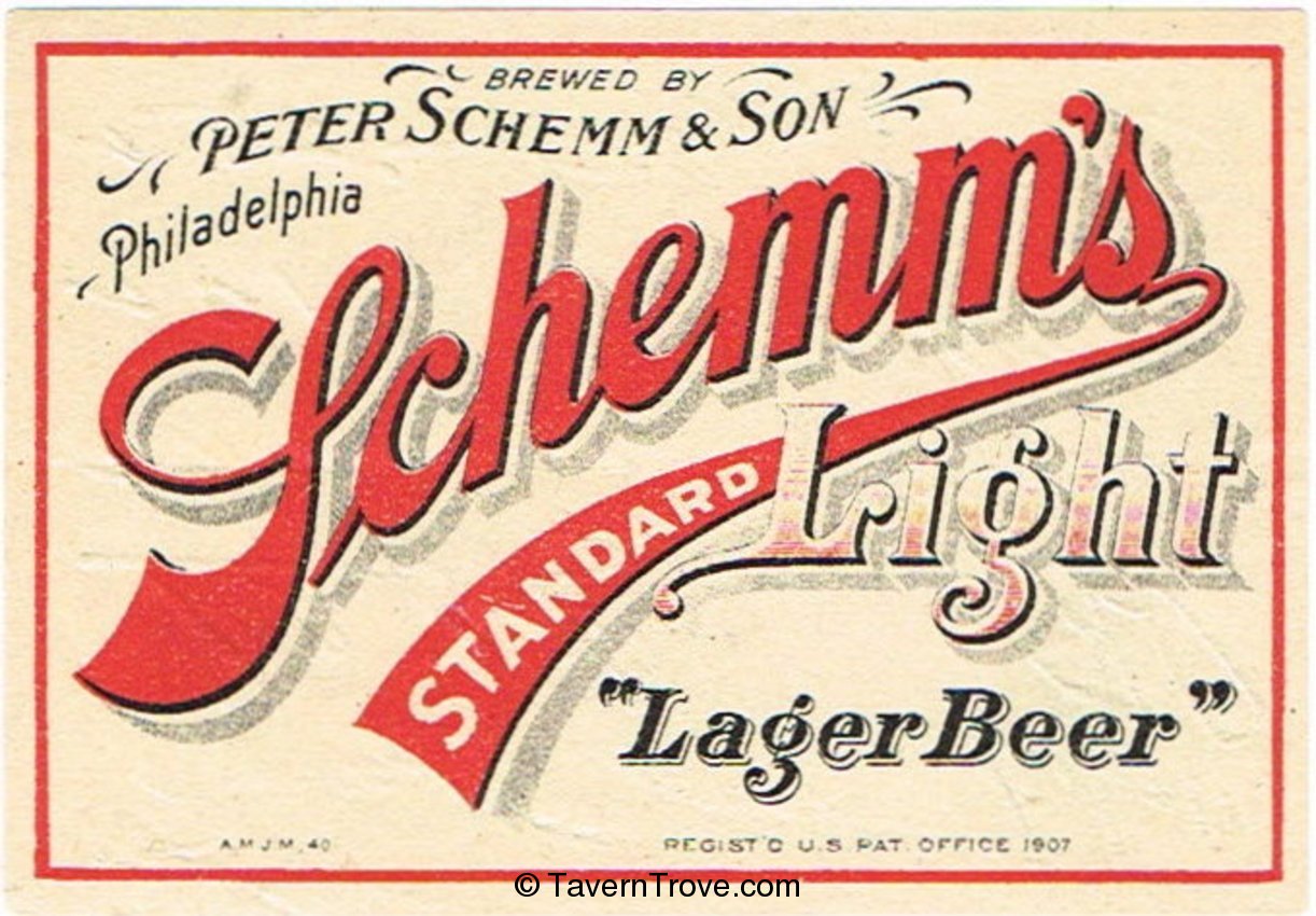 Schemm's Standard Light Beer