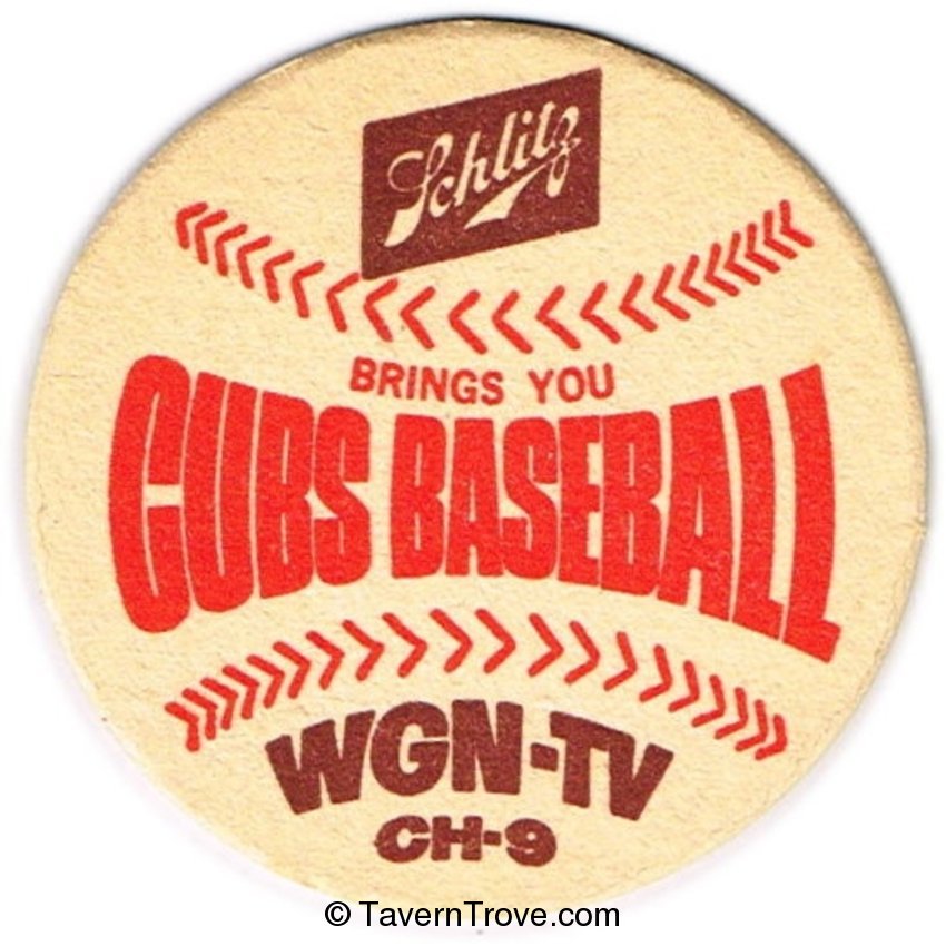 Schlitz Beer Cubs Baseball