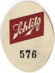 Schlitz Beer Employee Badge