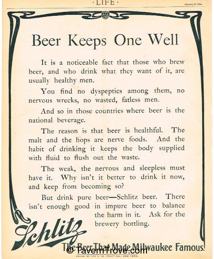 Schlitz Beer