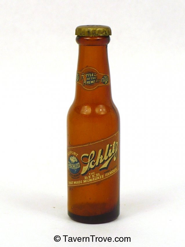 Schlitz Beer salt shaker