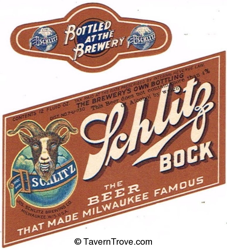 Schlitz Bock Beer