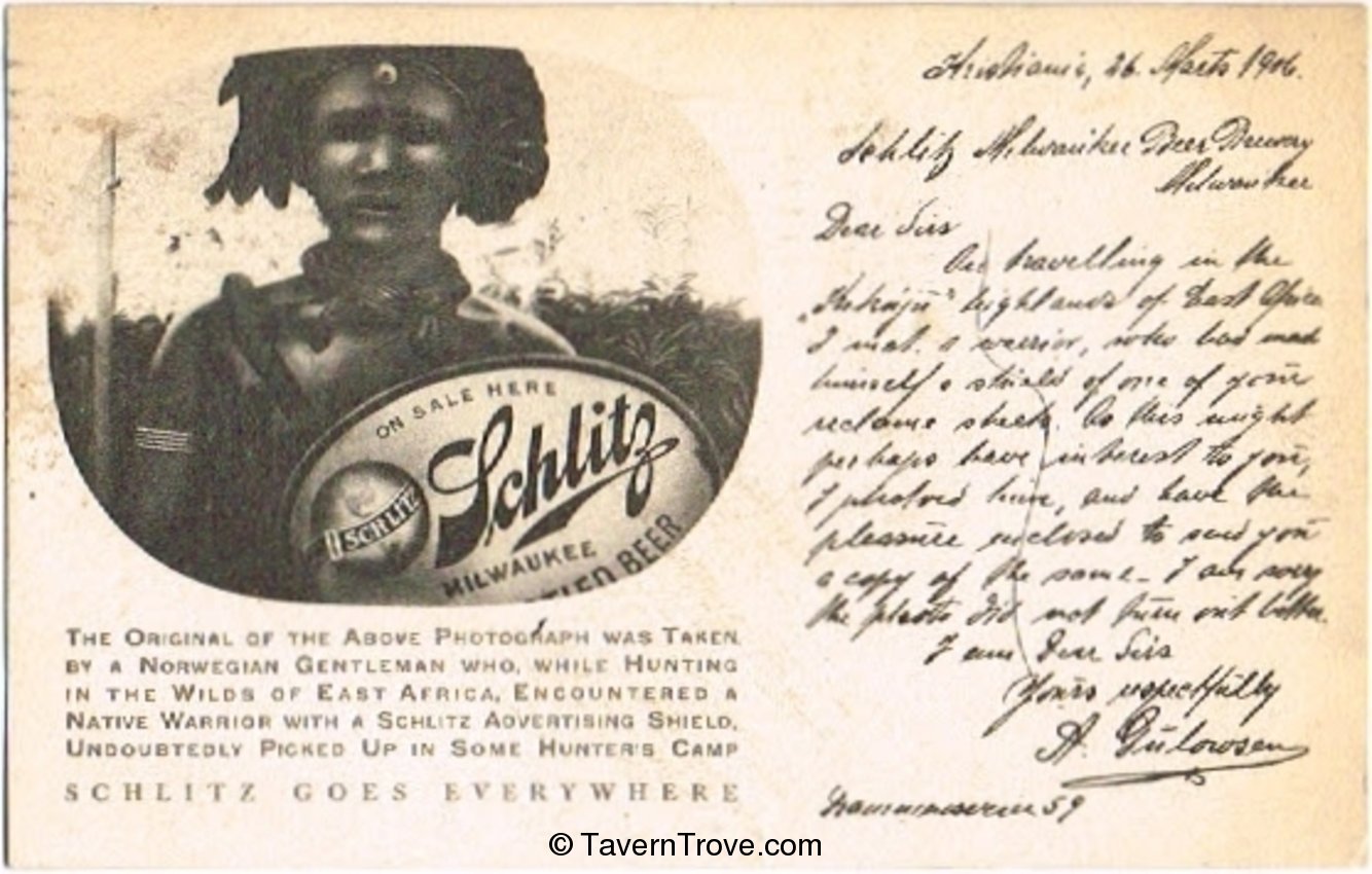 Schlitz Beer Goes Everywhere