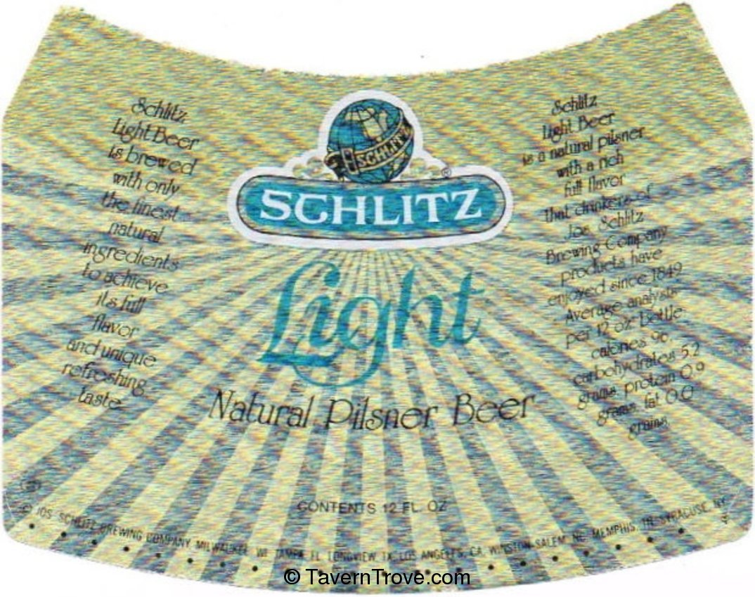 Schlitz Light Beer