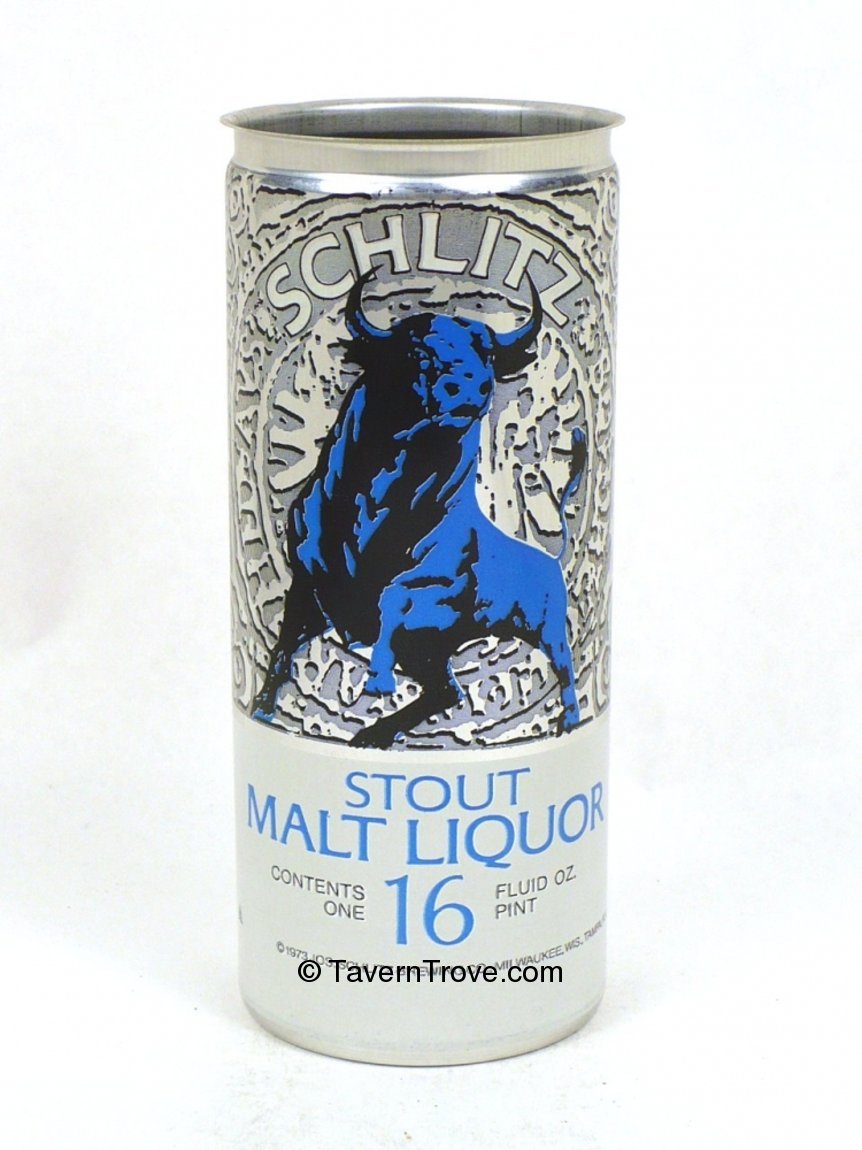 Item 79360 1973 Schlitz Stout Malt Liquor Tab Top Can T16431V
