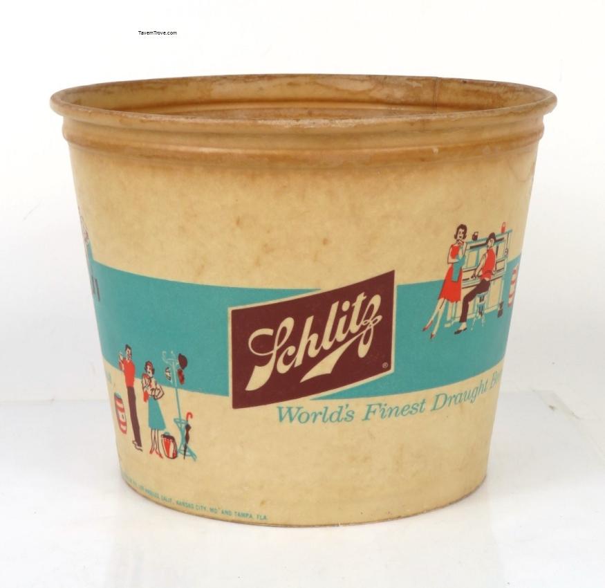 Schlitz Beer 6 Inch Wax Ice Bucket