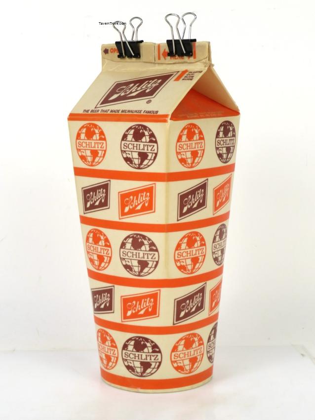 Schlitz Beer 9½ Inch Wax Paper Growler