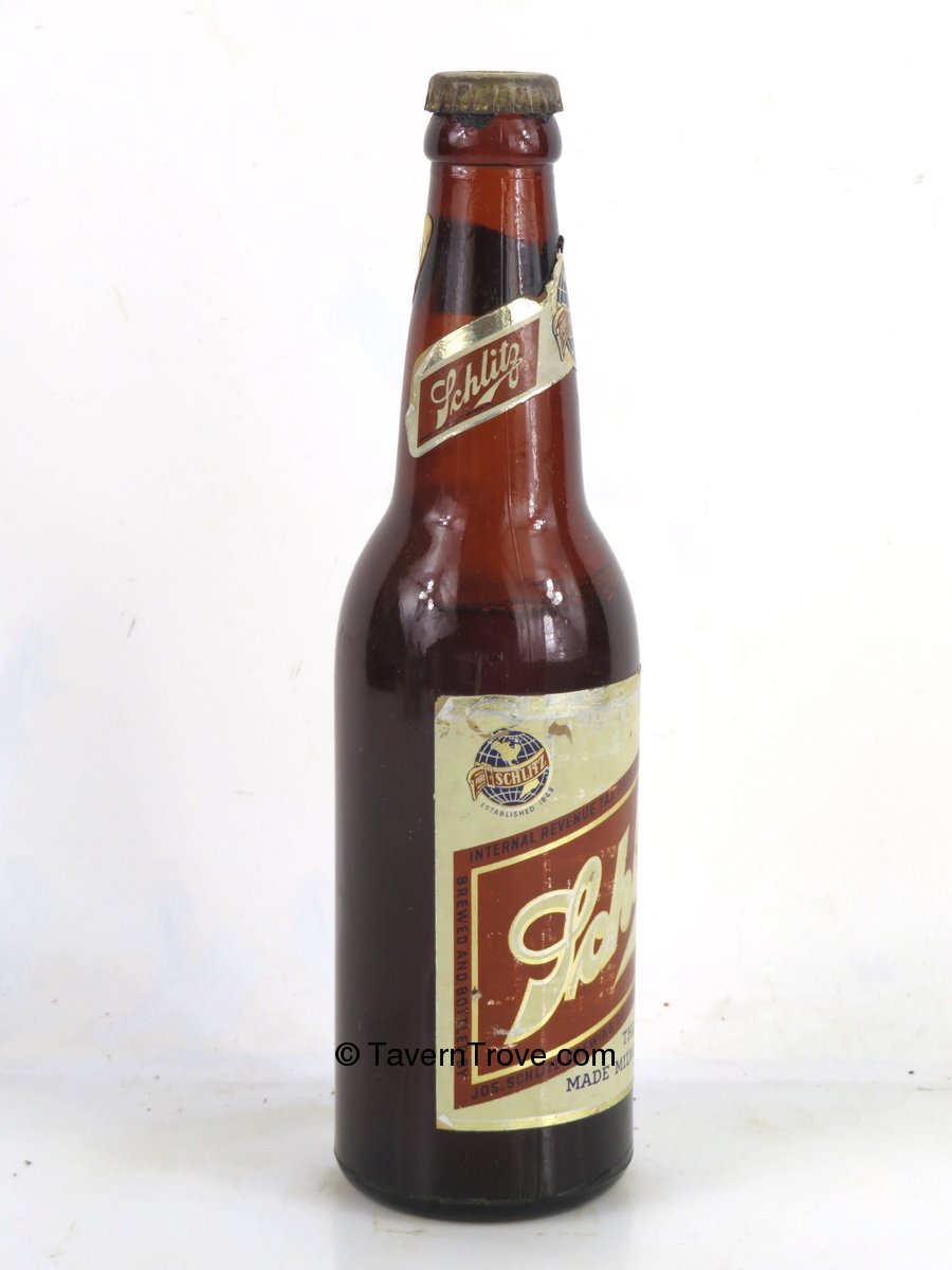 Item #30744 1939 Schlitz Beer (Full) Bottle
