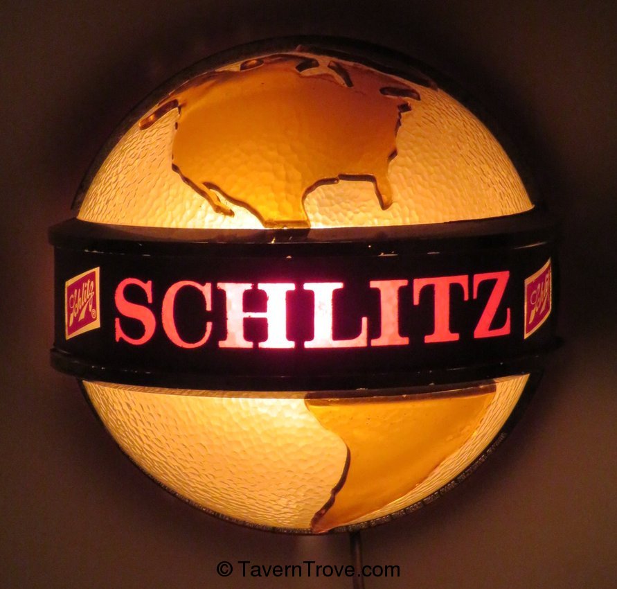 Schlitz Beer Globe Illuminated Sign