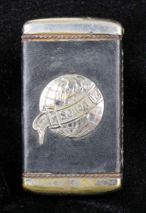 Schlitz Beer Leather Match Safe Milwaukee Wisconsin