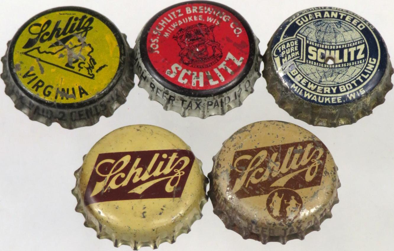 Schlitz Beer Lot of FIVE