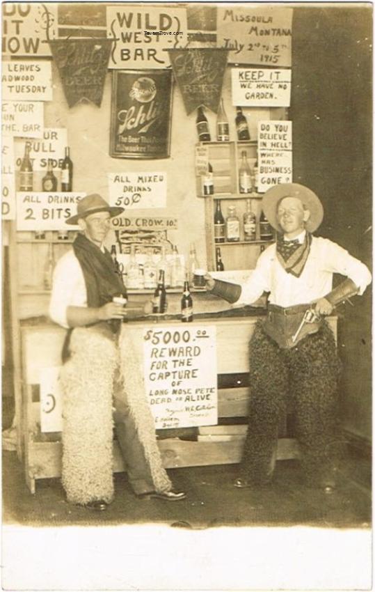Schlitz Beer Signs in Photo Diorama RPPC