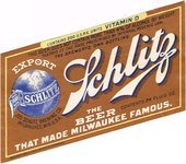Schlitz Export Beer
