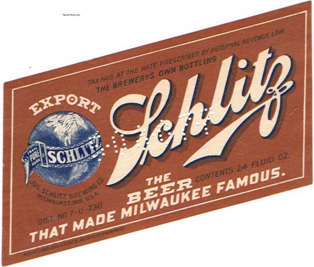 Schlitz Export Beer