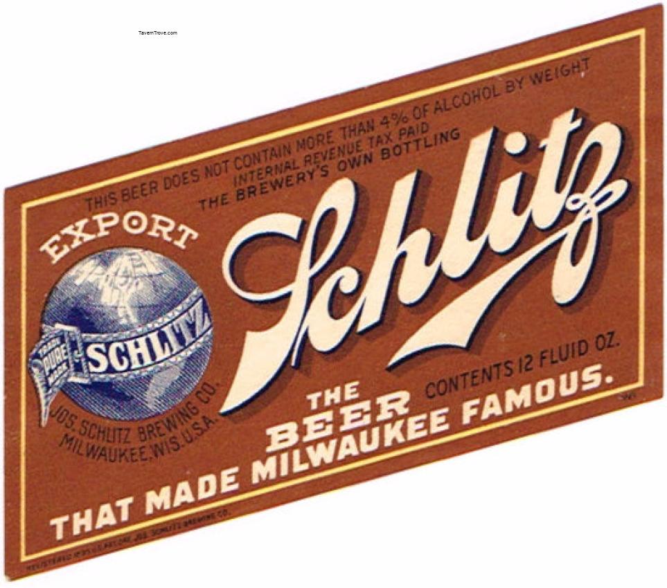 Schlitz Export Beer