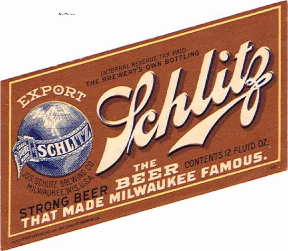 Schlitz Export Beer