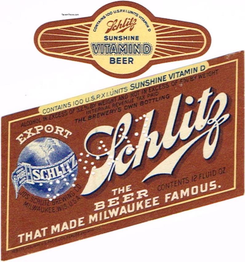 Schlitz Export Beer