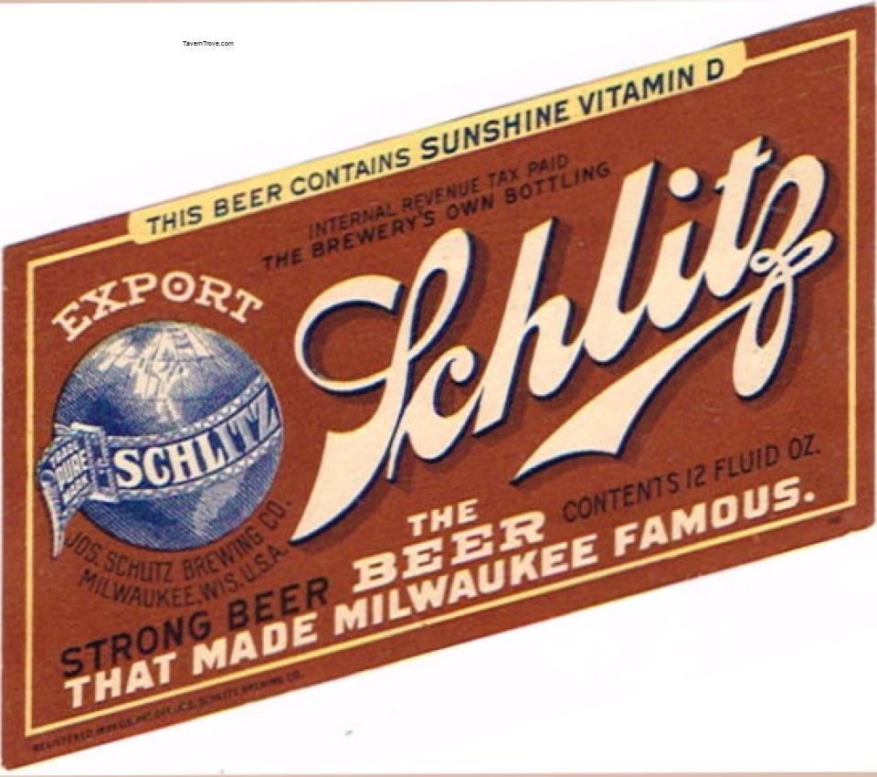 Schlitz Export Beer