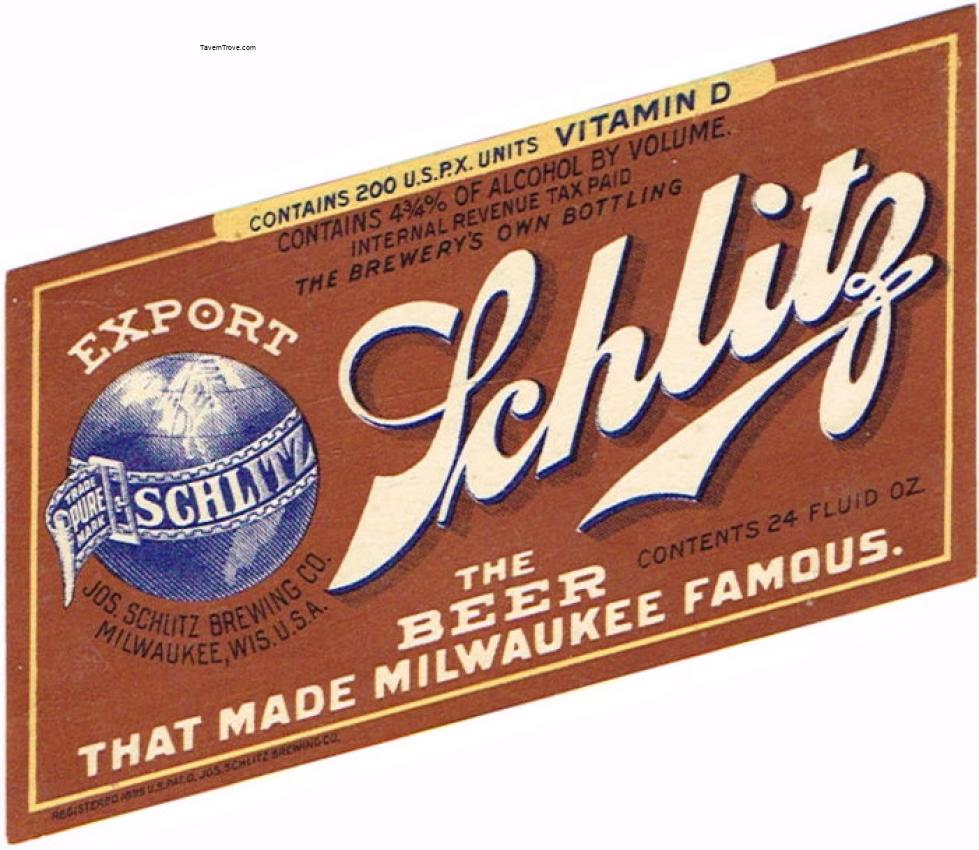 Schlitz Export Beer